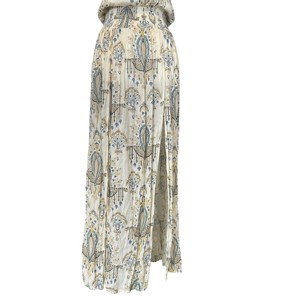 O’Neill Y2K Grecian Print Rayon Maxi Dress Double Slits XS - Picture 11 of 16